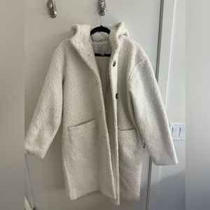 Target a New Day crème fuzzy jacket! Size M